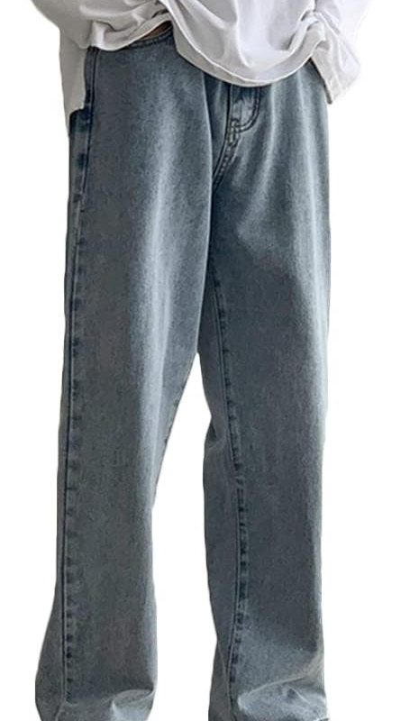Men’s Loose Straight Leg Baggy Denim Pants