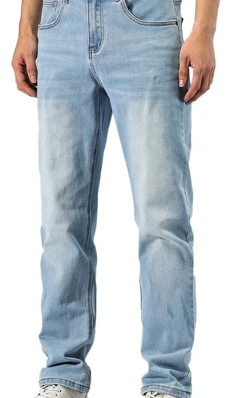 Men’s Loose Straight Fit Stretch Work Jeans