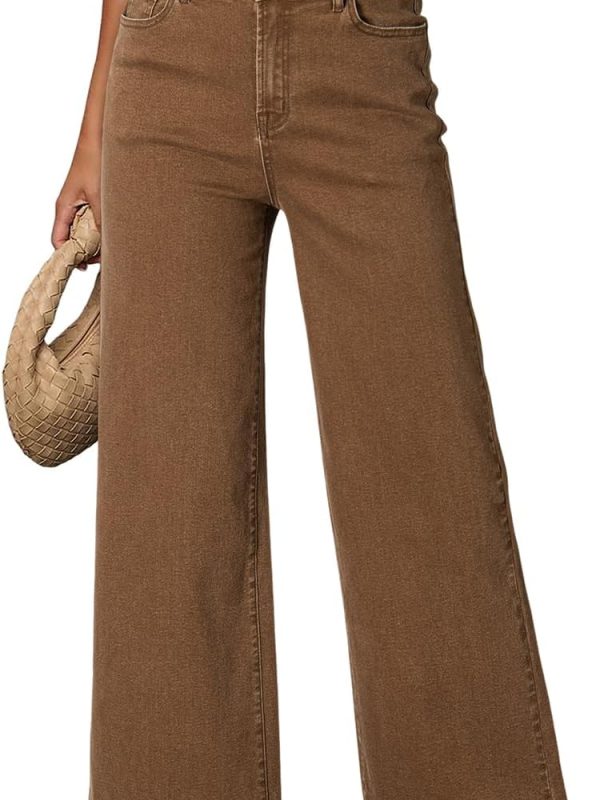 Women’s High Waist Stretch Wide Leg Denim Jeans
