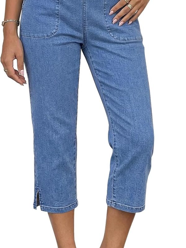 Women’s High Rise Straight Fit Denim Jeans