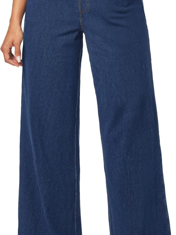 Women’s High Waist Pull-On Wide Leg Denim Jeans