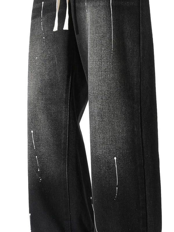 Men’s Loose Fit Cargo Denim Pants