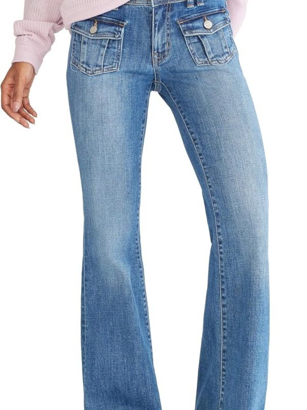 Women’s Low Rise Slim Flare Stretch Jeans